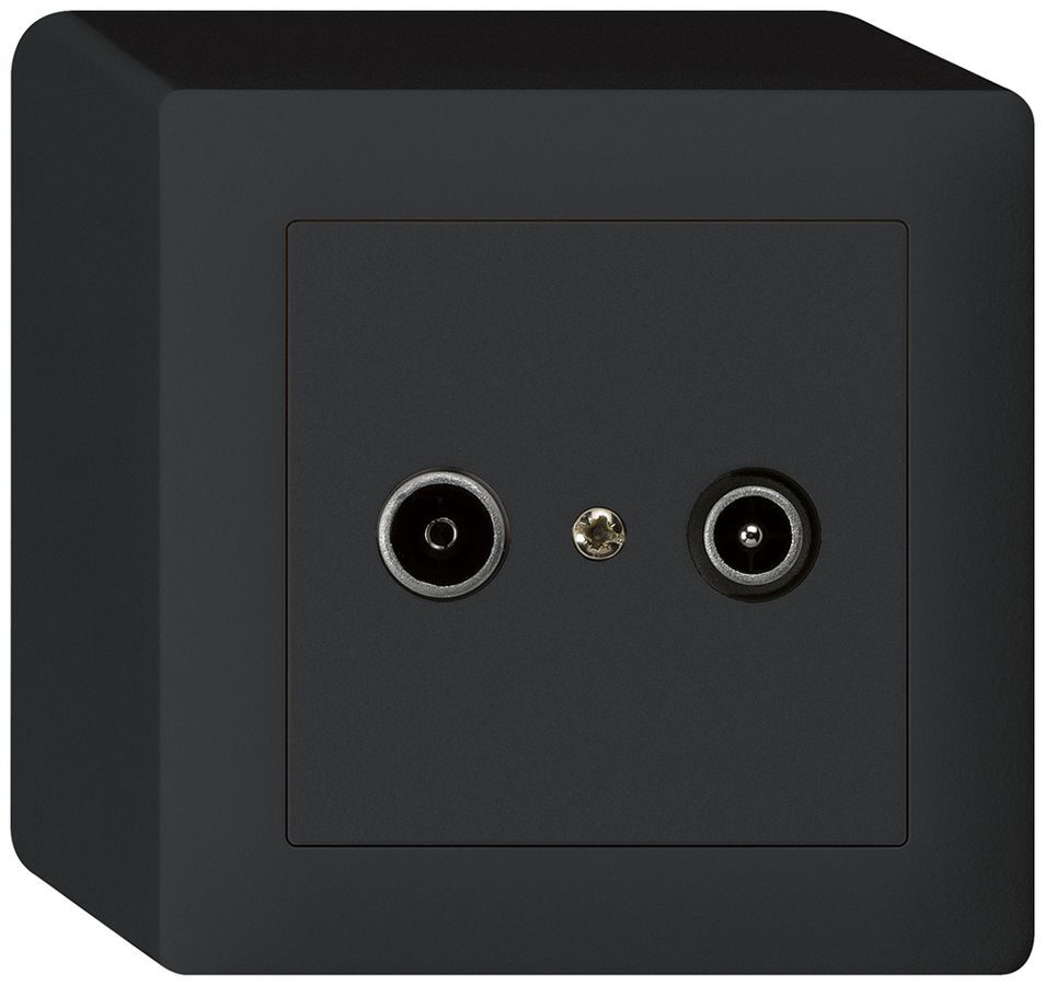 Prise de passage AP kallysto R/TV 23dB noir