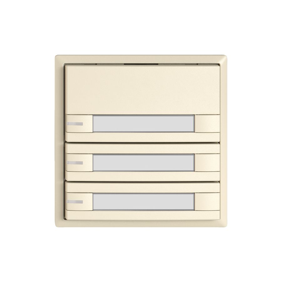 Pulsante KNX RGB EDIZIO.liv SNAPFIX® sensore temp.RGB-LED targ.3× com.2T cr