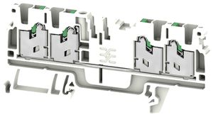 Durchgangs-Reihenklemme WM S4C 2.5mm² 24A 800V Feder 4×1 TH35 gu
