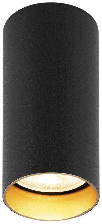 Deckenleuchte SLV KAMI GU10 1×10W DIM Ø55×120mm schwarz/gold