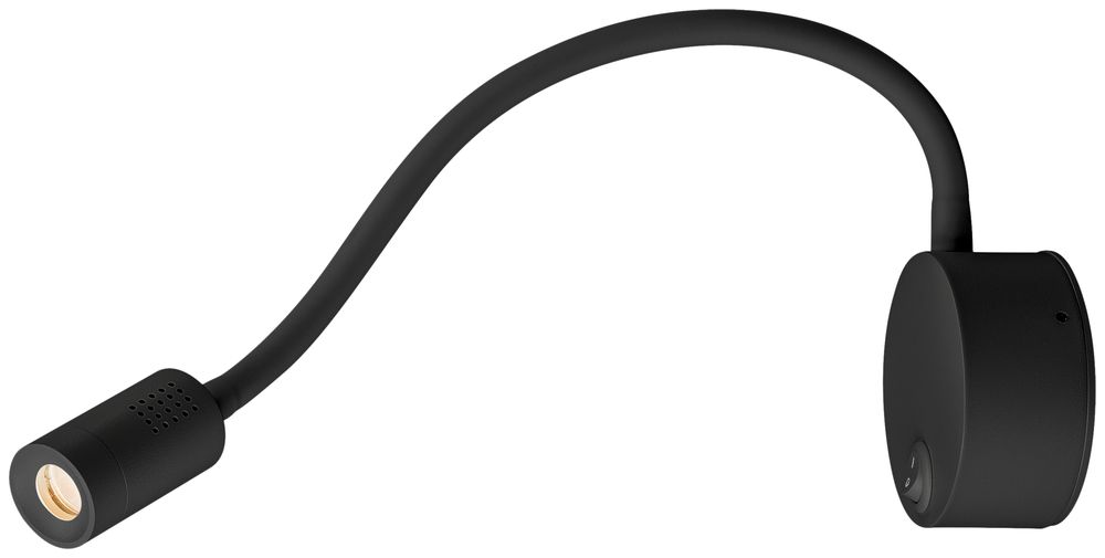 Applique LED SLV DIO FLEX PL switch 1.9W 82lm 2700K 45° socle Ø90mm noir