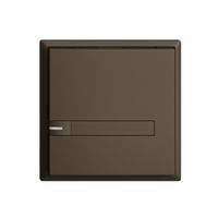 UP-Universaltaster 1×1T Schraubklemme EDIZIOdue coffee, mit Papiereinlage+LED