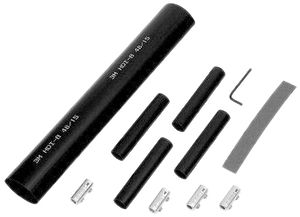 Set di manicotti termoretraibili 3M 91-AHSC 3×50…4×95mm² nero