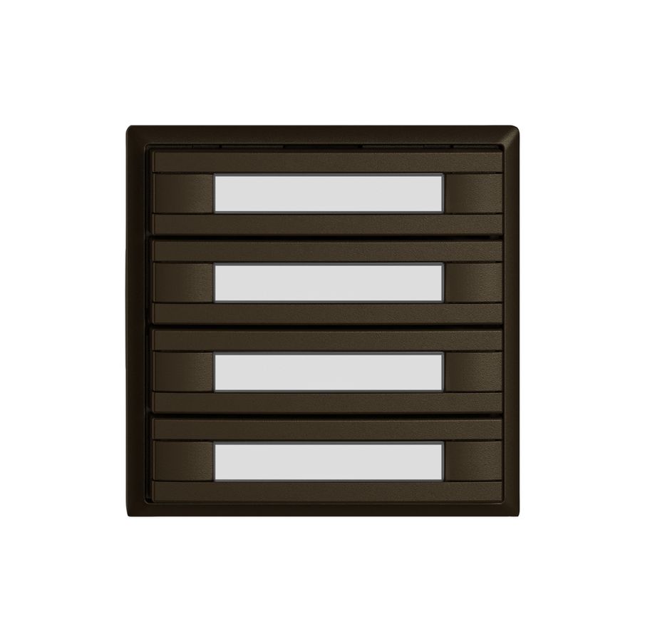 Pulsante KNX RGB EDIZIO.liv SNAPFIX® sensore temp.s.LED targ.8× com.1T ma