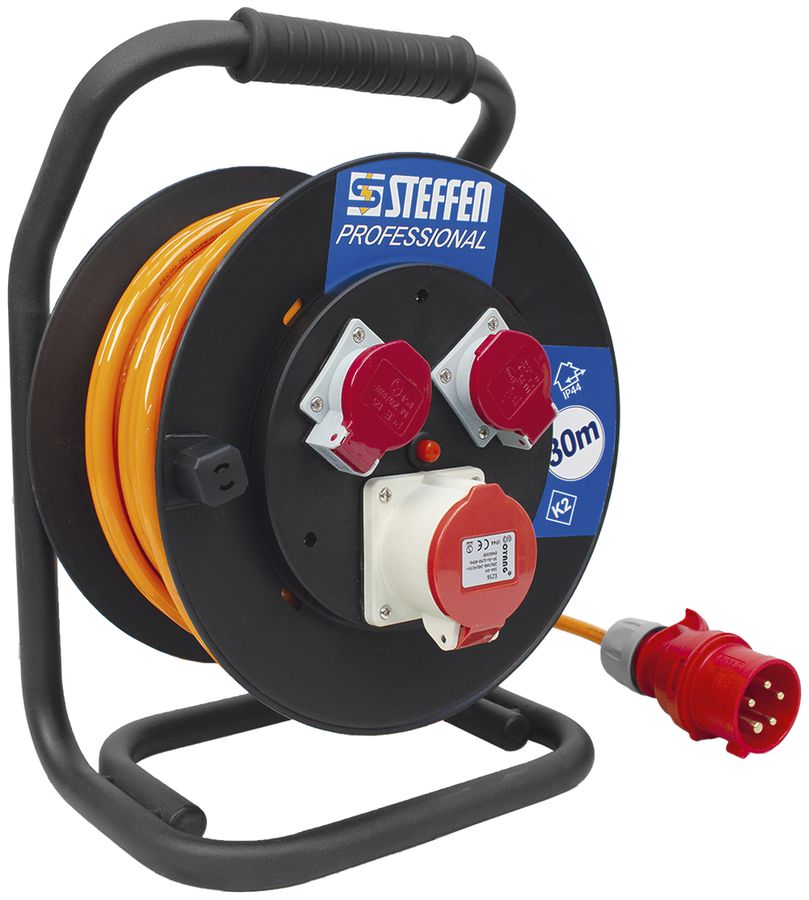 Kabelrolle Steffen Kunststoff 1×CEE16/5+2×T25 5×1.5mm² 30m
