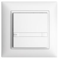 UP-KNX-Taster RGB EDUE FMI, 250mW, m.RGB-LED, m.Papier., 1×Taste, 2×Tastenb., ws