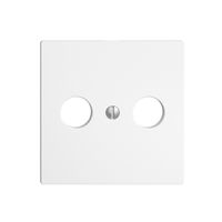 Frontplatte EDIZIOdue weiss für R/TV