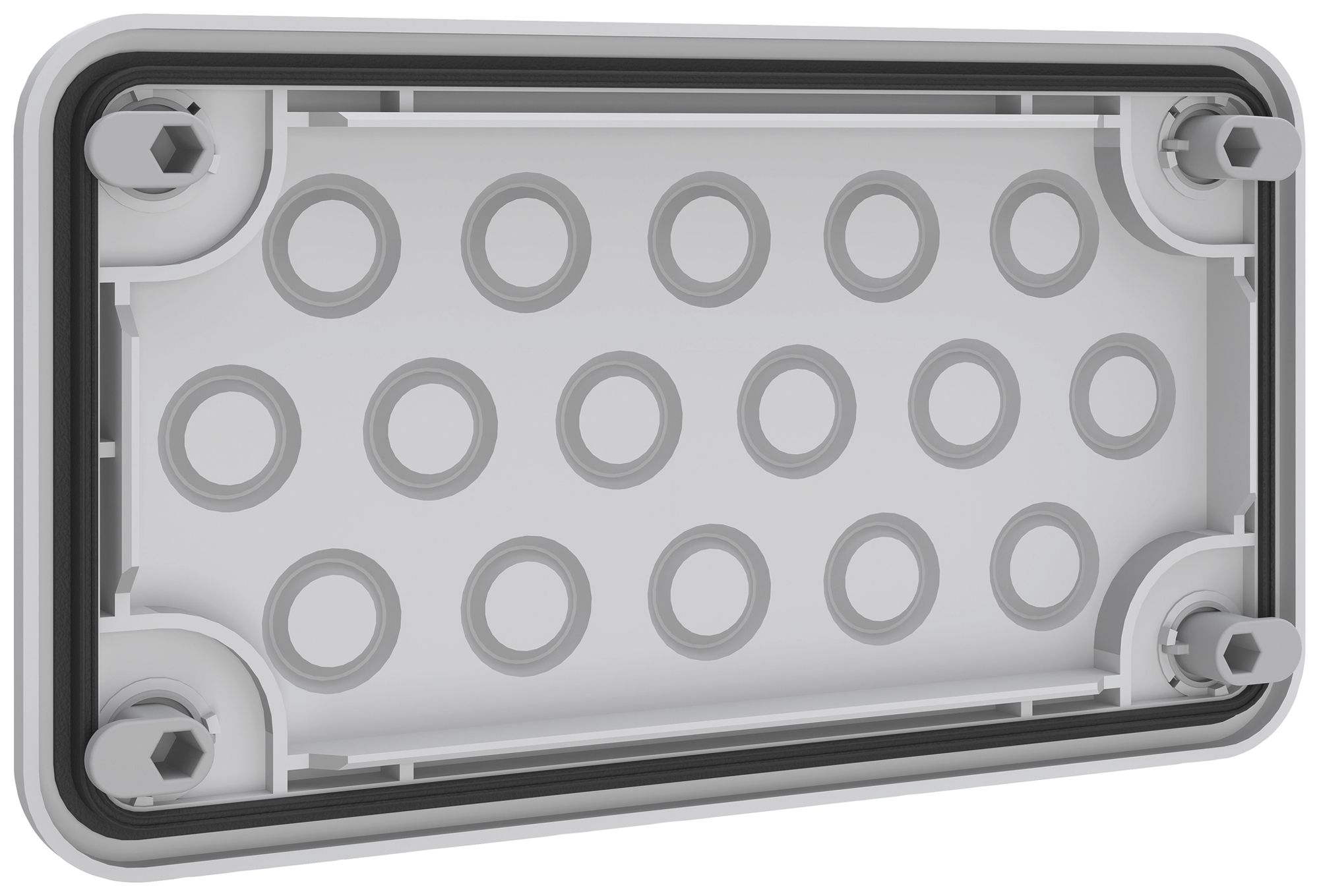 Passacavi PrismaSeT XL 205×115×18mm premistoppa 16×M16