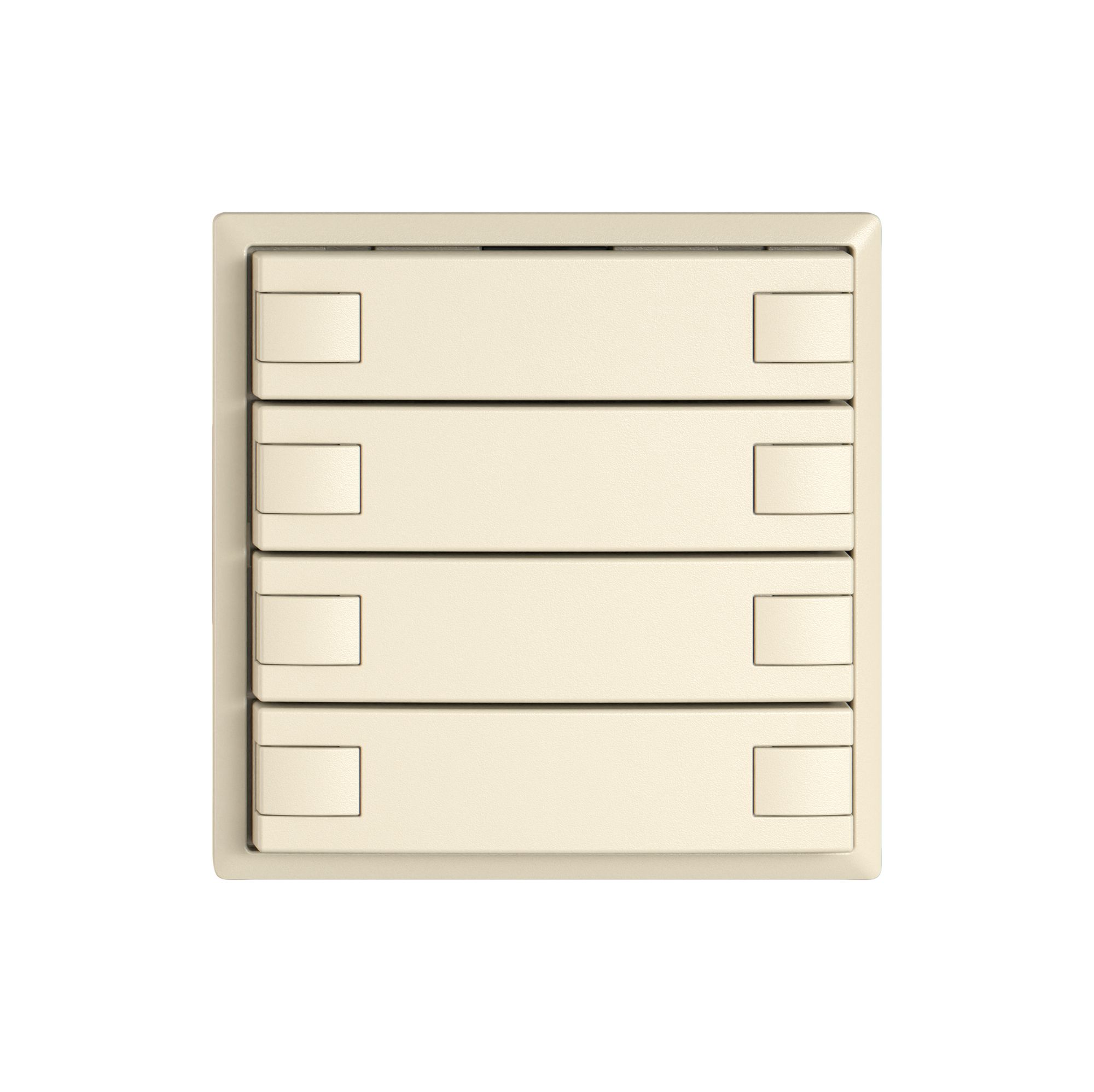 Pulsante KNX RGB EDIZIO.liv SNAPFIX® sensore temp.s.LED 8× com.1T cr