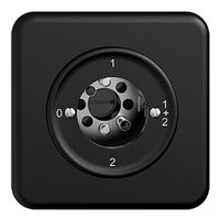 UP-Drehschalter STANDARDdue 1/1L schwarz für Sicherheitsschloss, ohne Zylinder