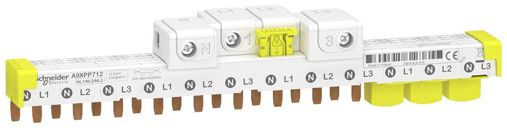 Kammschiene Schneider Electric Clario iC40 3LN 12 TE