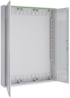 Coffret vide AP Pragma a.porte a.fentes blanc 3 champs 7 rangées 800×1100×160mm