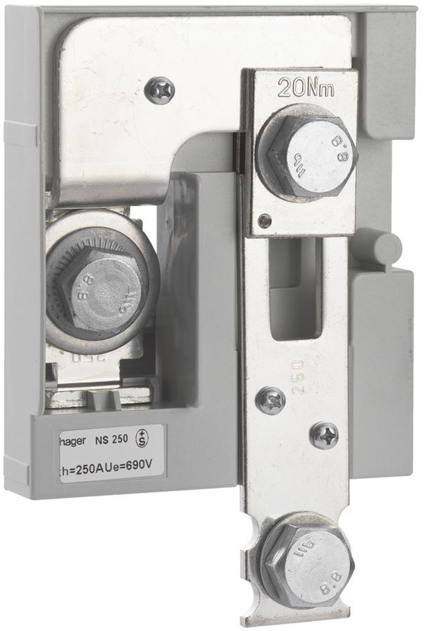 Neutralleitertrenner Weber 250A weber.vertigroup DIN1 Stromschiene mit Klemme