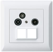 Presa antenna INC R/TV/dati kallysto.line HMS 2GHz 14db bianco