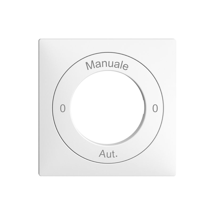 Kit front. 0-Manuale-0-Aut. EDIZIOdue blanc 60×60mm pour interr.rot