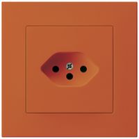 UP-Steckdose Hager KPR, 1×T13, 10A 250V, orange