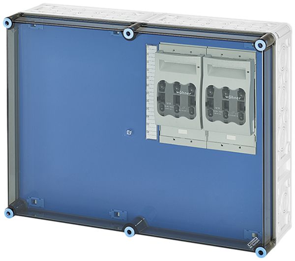 NH-Gehäuse Hensel Mi, 2×3×NH00, mit Sammelschiene, 400A, 5-polig
