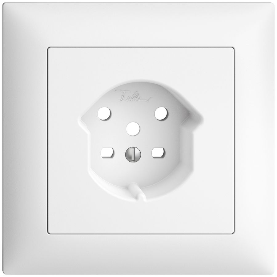 UP-Frontset EDIZIOdue weiss 88×88mm 1×T15