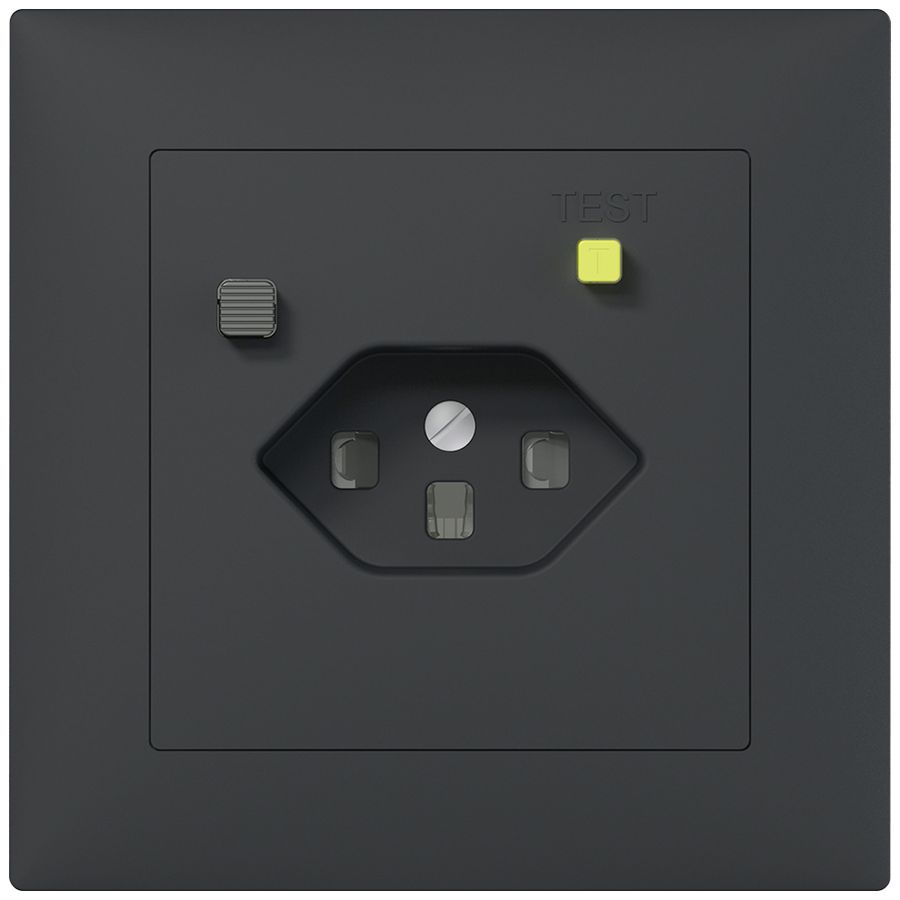 Presa FI INC SIDUS B T23 30mA, shutter, antracite