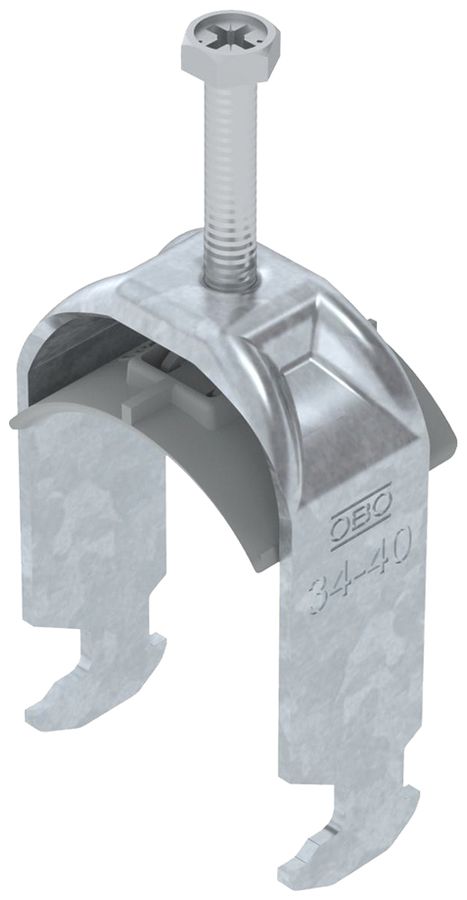 Fixation rapide BET 2056 pied à H mat.synthétique 34…40mm 1×câble acier Zn-ch-im