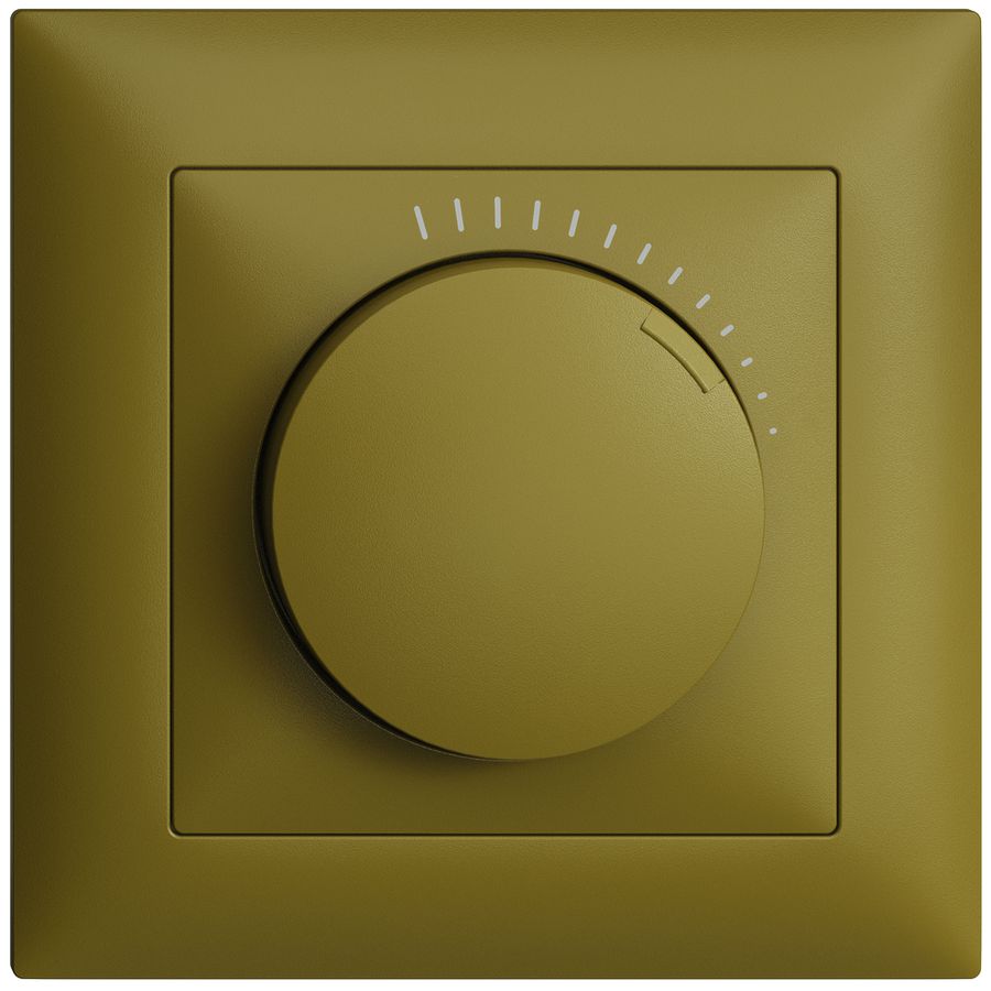 Régulateur de vitesse ENC EDUE 230VAC, 1 phase, 20…400VA, 88×88mm, olive