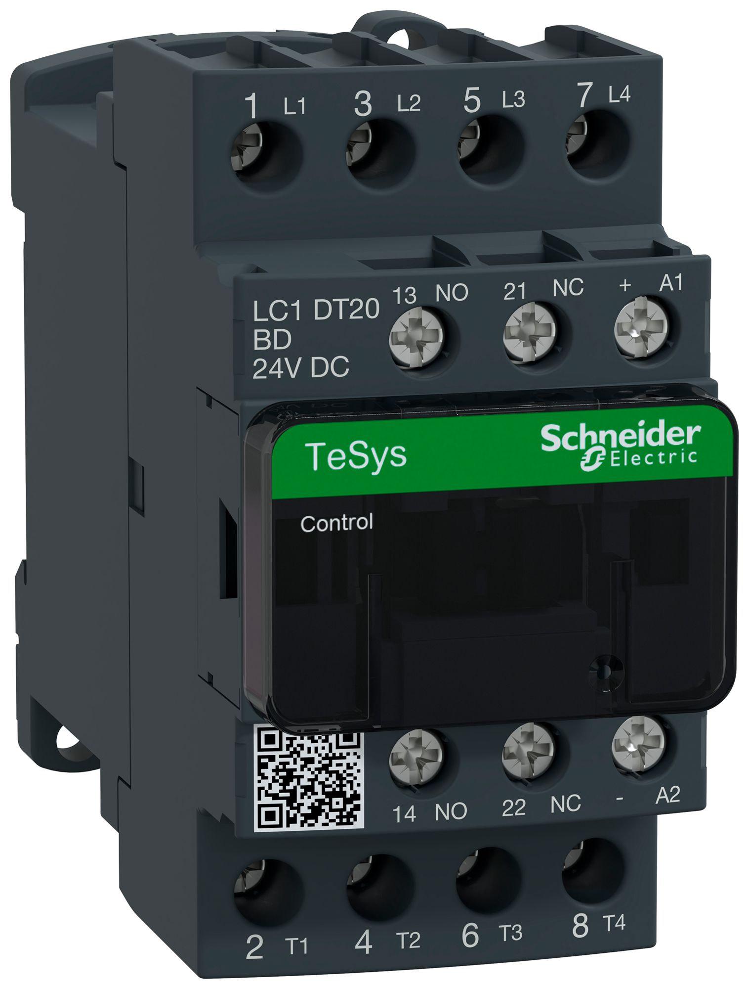 Leistungsschütz TeSys 24VDC 4NO 20A Amplitudenbegrenzerdiode Everlink