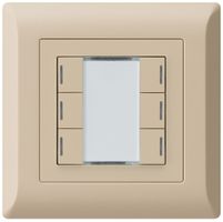 Poussoir ENC kallysto.line KNX 6×LED RGB s/e-link beige