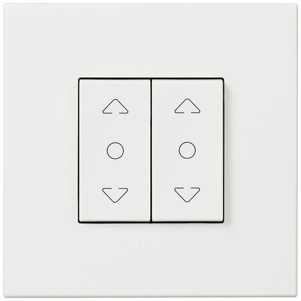 UP-Storentaster ATO weiss AUF/STOP/AB 2 Module