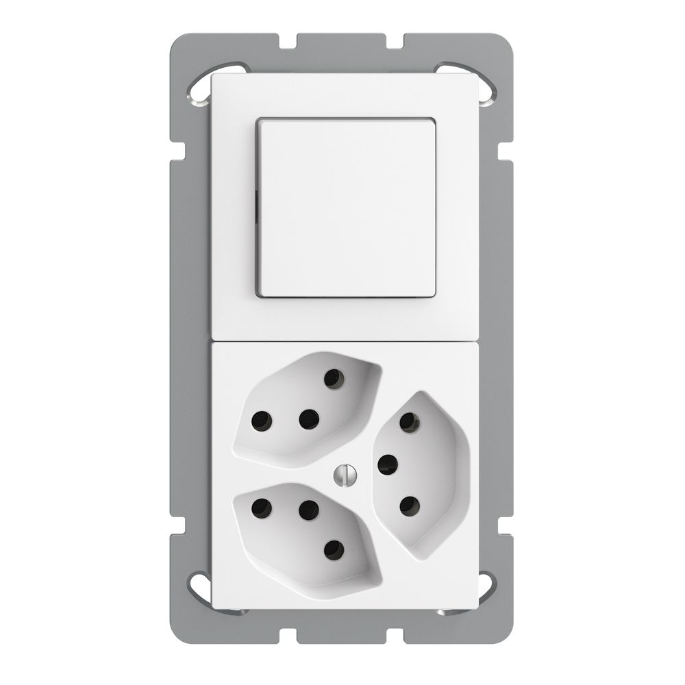 Combinaison ENC EDIZIOdue 3/1P+3×T13 blanc