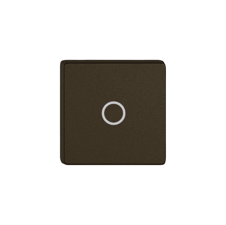 Taste 1/4 EDIZIO.liv Wiser mit SNAPFIX® mit Symbol O (Aus) br