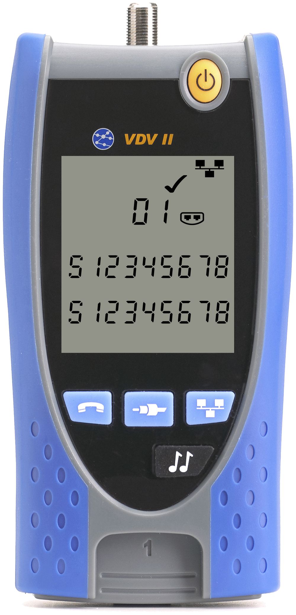 Multimedia-Kabeltester VDV II RJ11/RJ12/RJ45/F-Anschluss