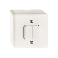 Contact à poussoir AP 2×A-R/1L blanc FH