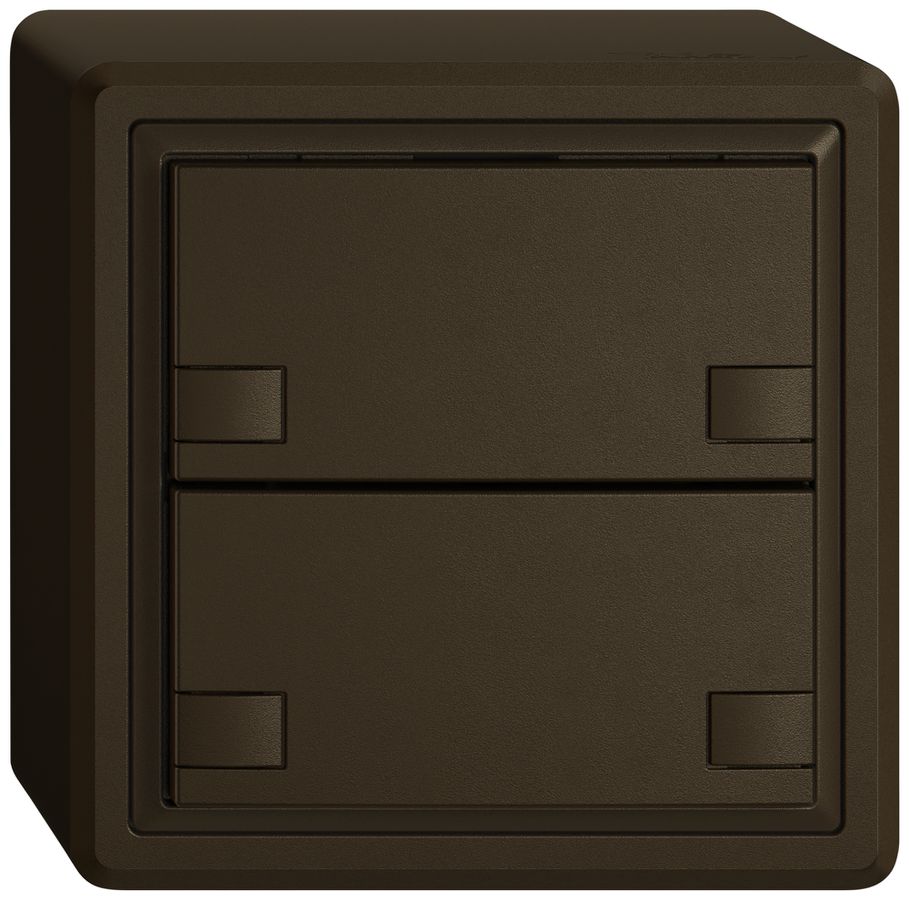 AP-Universaltaster EDIZIO.liv UNI SNAPFIX® 5…48V o.LED 2× 2-Tbed.br