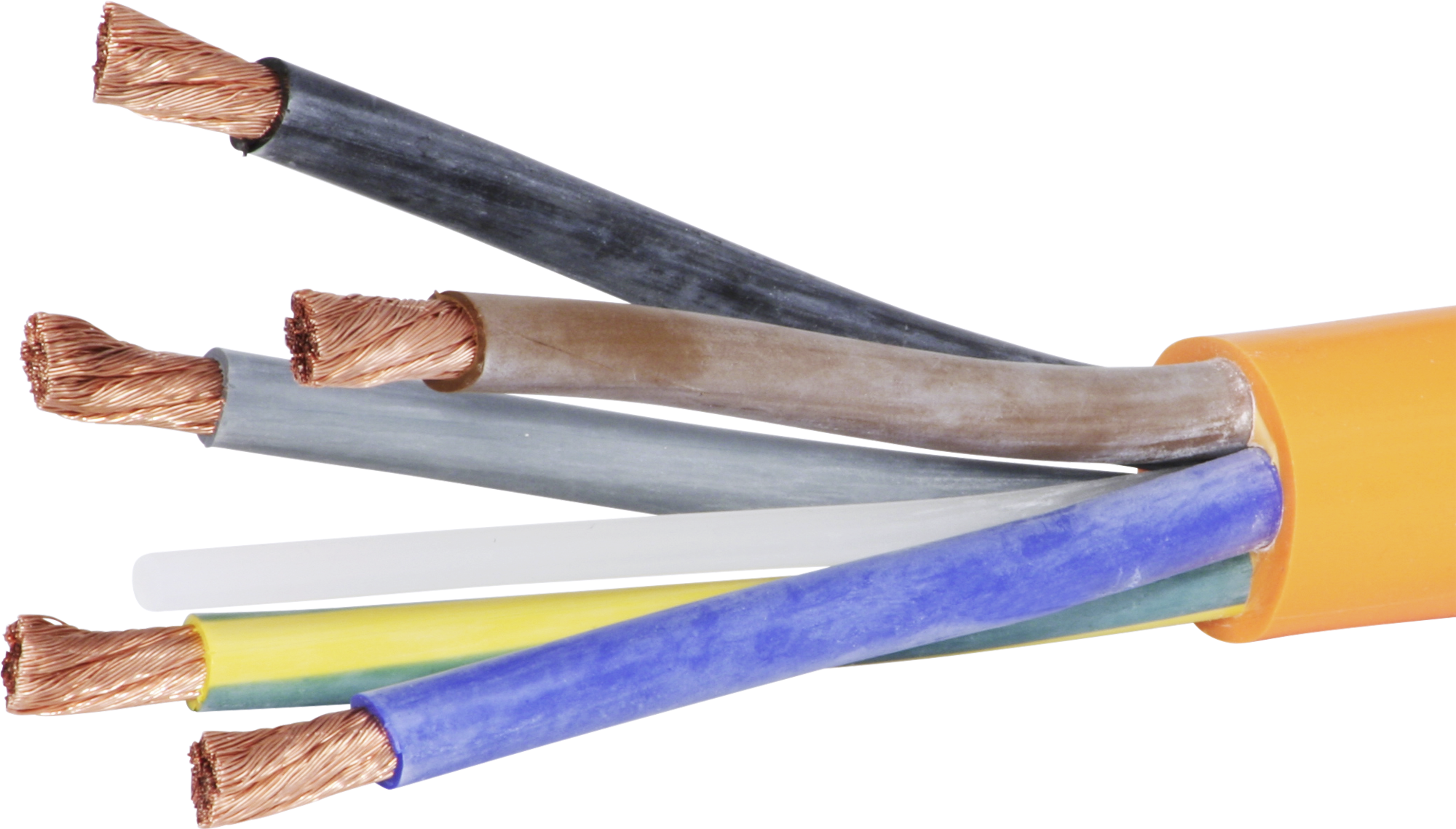 Câble EPR-PUR 5×35mm² 3LNPE orange