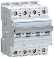 Leitungsschutzschalter Hager MCB 4P 415V Typ D 3A 10kA Icu 15kA 4TE