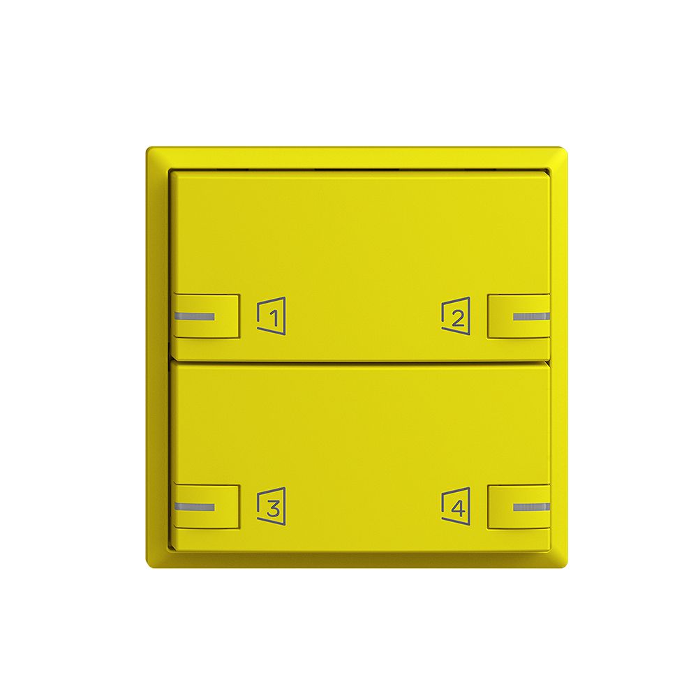 Kit de montage EDIZIOdue zeptrionAIR F, WLAN, LED-RGB, 2×touche, 2×commande lem