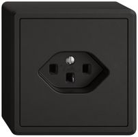 AP-Steckdose EDIZIO.liv SNAPFIX® 1×T23 sz