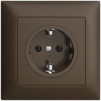 Presa SCHUKO INC EDIZIOdue FMI, 16A, 250VAC, L+N+PE coffee