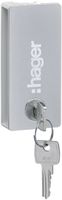 Serrure Hager vega pour porte blanche 2 clés