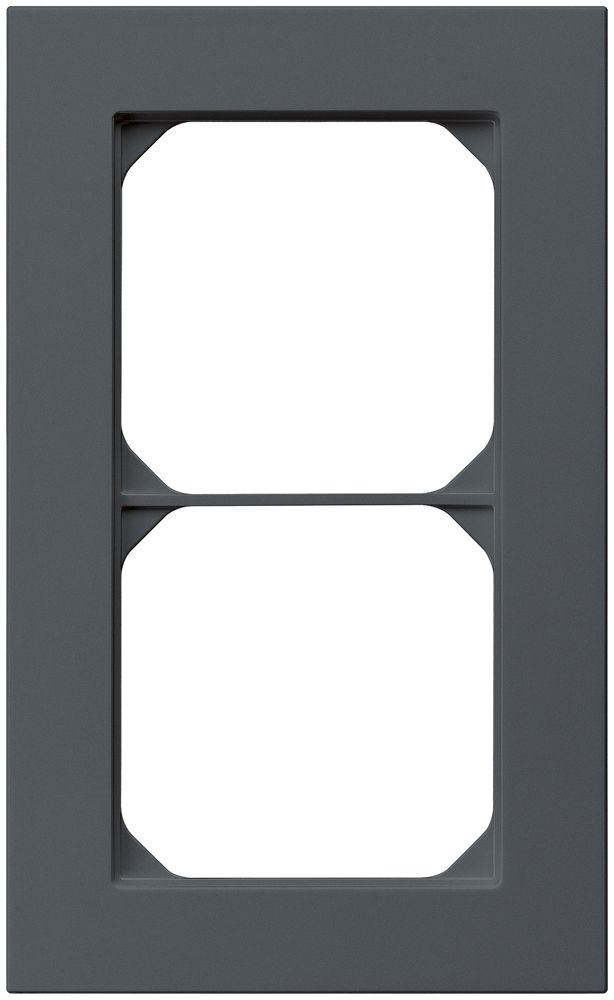UP-Abdeckrahmen kallysto.pro 2×1 anthrazit 94×154mm