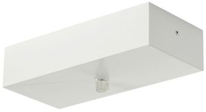 Deckenrosette SLV für LED Panel, 220×101×66mm mattweiss