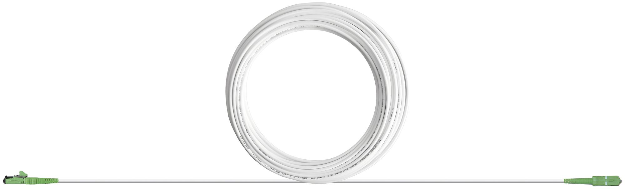 LWL-FTTH-Anschlusskabel F-3000 LC/APC-SC/APC 15m