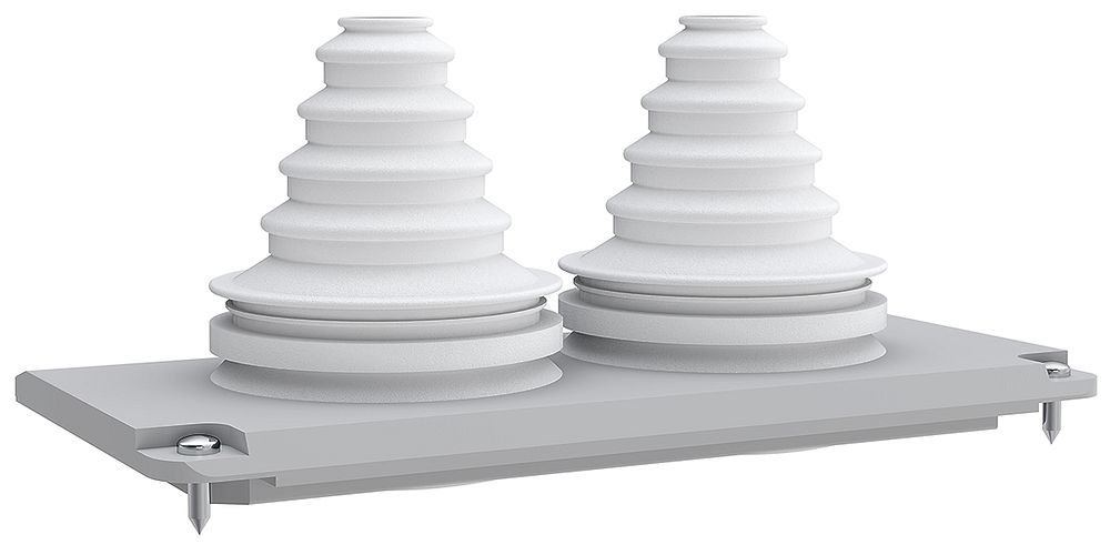 Plaque d'entrée de câble SE Prisma XS 2×58mm