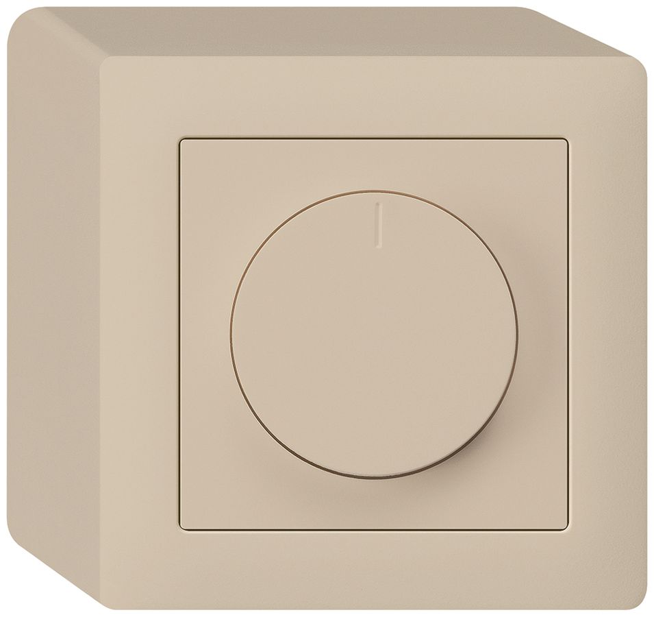 AP-Drehdimmer Universal Hager kallysto 20…400W/VA beige