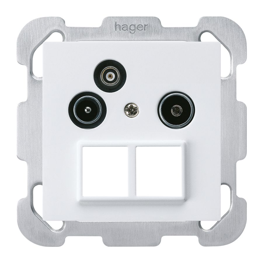 UP-Antennendose R/TV-Daten kallysto HMS B 2GHz 14db weiss