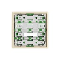 Piastra frontale EDIZIO.liv SNAPFIX® per pulsante UNI 3911-1 con LED cr