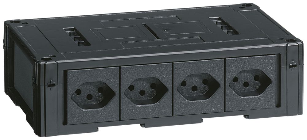 Consolidation Point Hager avec 4 pièces 1×T13 noir