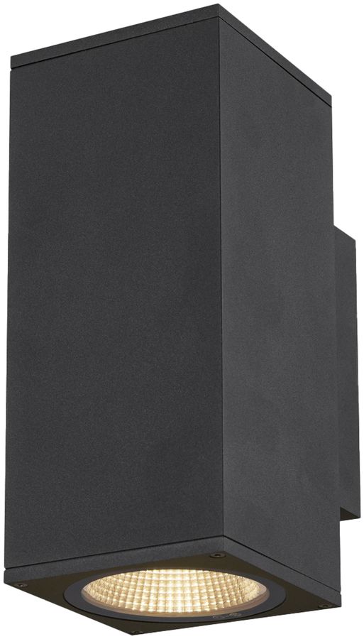 LED-Wandleuchte SLV ENOLA SQUARE UP/DOWN M 19W 1680lm 3000/4000K IP65 anthrazit