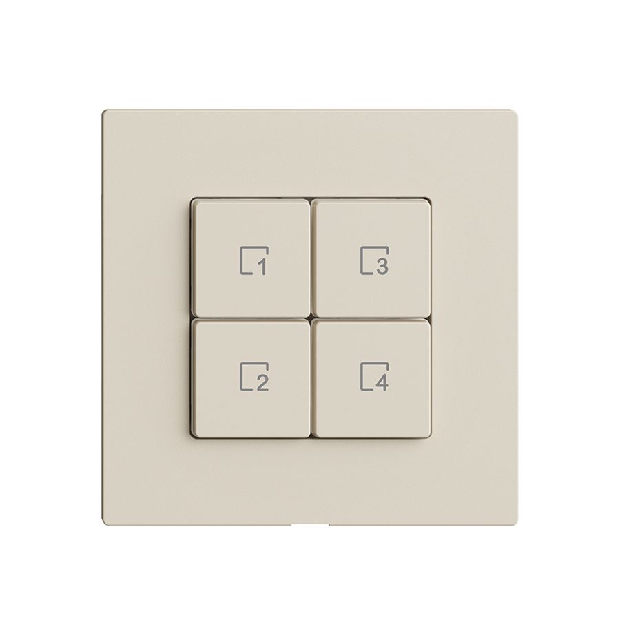 Comando per pulsante scena 4 scene/4T Edue Wiser crema