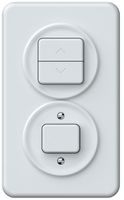 Combinaison ENC origin interrupteur pour stores + sch 3/1L 88×148mm blanc